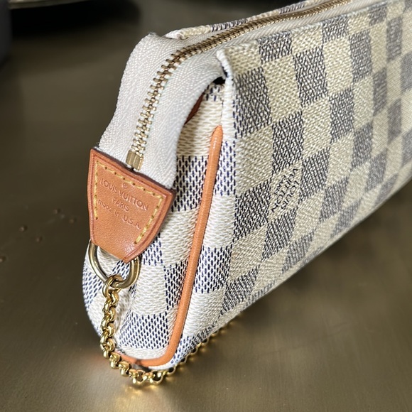 Louis Vuitton Damier Azur Eva 2 way clutch with shoulder strap - Picture 6 of 11